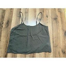 Express Cami Top Women Large Olive Green Adult Adjustable Straps Lined Excellent