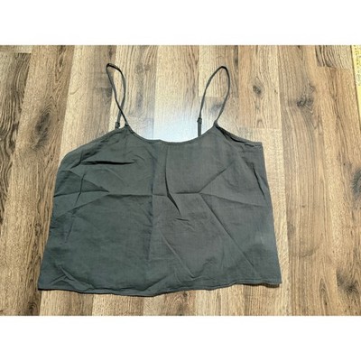 Express Cami Top Women Large Olive Green Adult Adjustable Straps Lined Excellent
