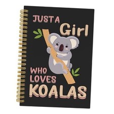 Koala Gifts for Girls Women, Just a Girl Who Loves Koalas Spiral koala