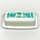 Pyrex Amish Butterprint Tray w/ Lid- Vintage Butter Refrigerator Dish 28 Print