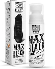 MUDY MAX BLACK SHOE POLISH FOR LEATHER SNEAKERS TEXTILES
