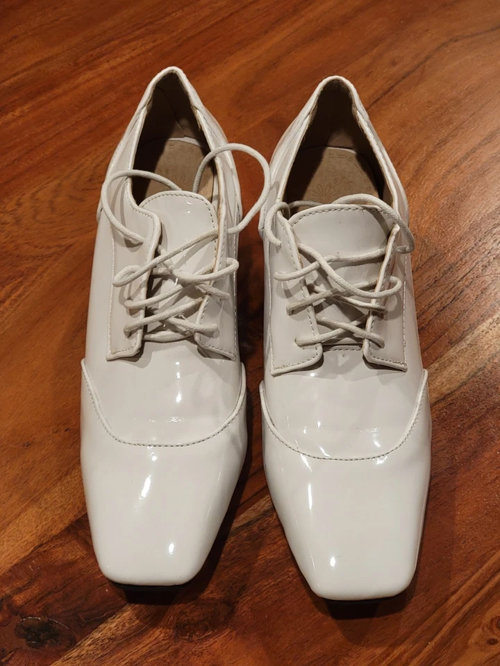 Zapatos Disfraz Años 50 Blanco - Enfermera - Baile Foto 3 de 4