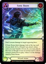 FAB RAINBOW FOIL Sonic Boom - Arcane Rising (Unlimited) Card # 119