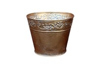 Blumentopf Ornament Gold M ÜBertopf KräUtertopf Nostalgie Weihnachtsdeko