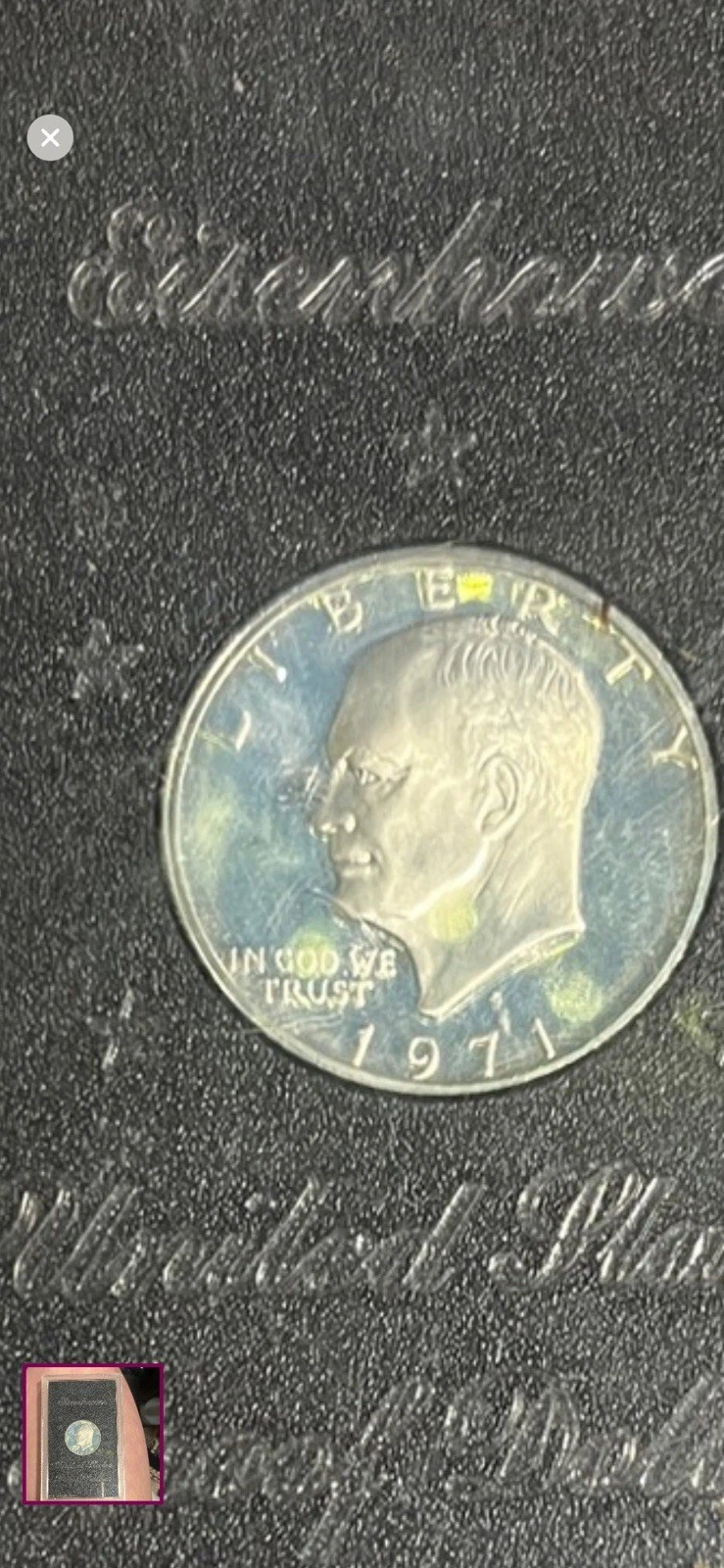 1971-S Eisenhower $1 Prototype Strike Silver 40% PCGS SP65+ KM#203