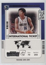2021-22 Panini Contenders International Ticket Wang Zhizhi Wang Zhi-zhi #21 fm0