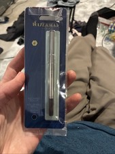 KSE Lot of 2 Paris Waterman Roller Ball Refill Black Ink Fine Point FRANCE Pen