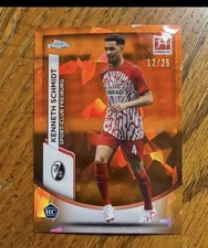 2023-24 Topps Chrome Bundesliga - Kenneth Schmidt #38 Orange Refractor /25 (RC)
