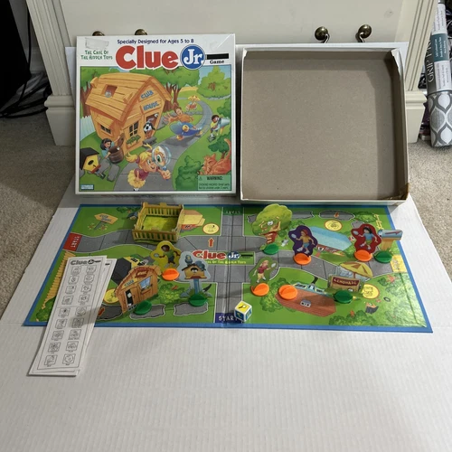 Vintage 1995 Clue Jr Board Game Parker Brothers Complete CIB Case Of Hidden Toys