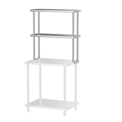 12x30 Double Utility Shelves Rack Deck Stainless Steel Prep Table Worktable W...