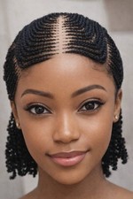 Braided Wig# Glueless# Black# Double Strap# ReadytoWear# Beautiful# Fast Deliver