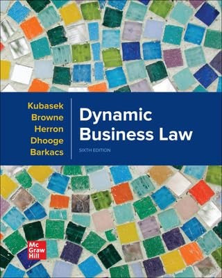 GEN COMBO: LOOSE LEAF DYNAMIC BUSINESS LAW with CONNECT ACCESS CODE CARD, 6t...