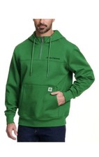 John Deere Men's Quarter Zip Pullover Hoodie Sweatshirt Kangaroo Pocket - Size M
