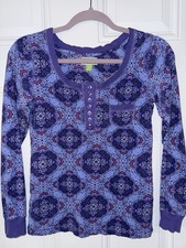 Vera Bradley Purple Pajamas 2 Pc Set XS