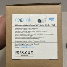ReoLink RLC-411 Security Camera 5MP/4MP Super HD 2.4/5 GHz WiFi 4X Optical Zoom