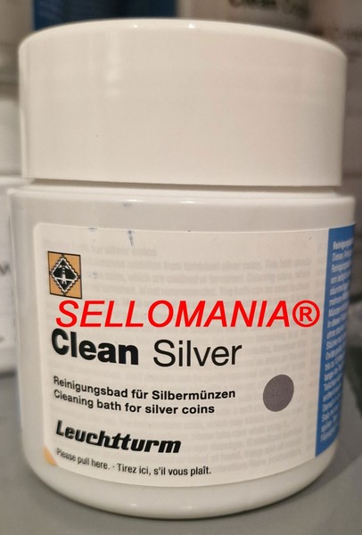 NUEVO LIQUIDO LIMPIA MONEDAS PLATA LEUCHTTURM BOTE BLANCO 200 ml