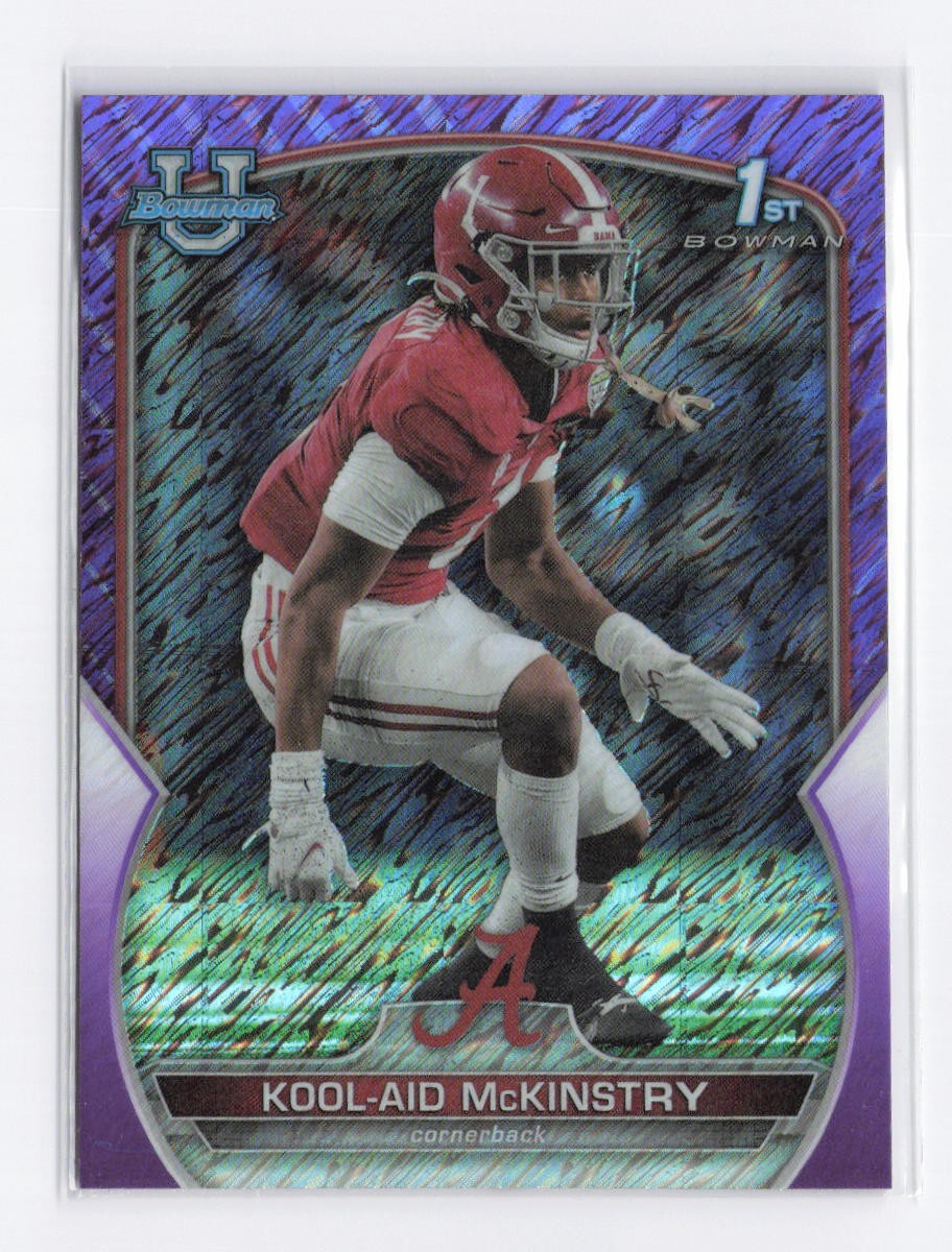 2022 Bowman University Chrome #14 Kool-Aid McKinstry Purple Shimmer Refractor