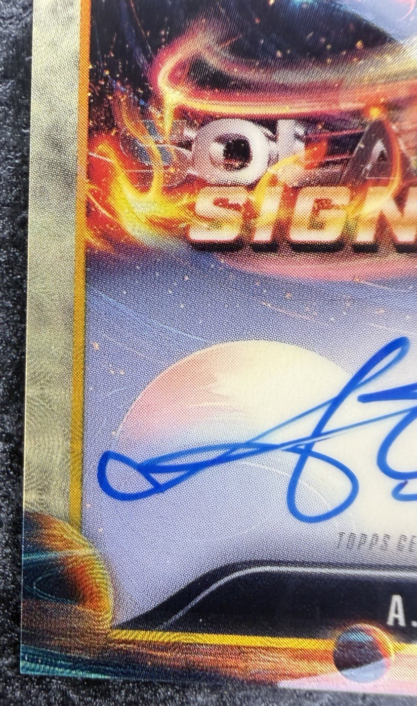 2025 Topps Cosmic Chrome Football AJ Brown AUTO 1/1 SuperFractor SFS-AJB Eagles view 5