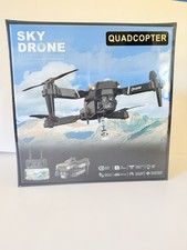 Sky Drone Foldable Quadcopter HD Camera Dual Lens Remote Control Black