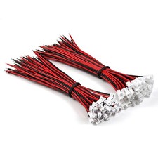 Chanzon 30 Pairs Jst1.25 mm 2 Pin Micro 10cm, 1 1.25mm Pitch 10cm Wire Cable