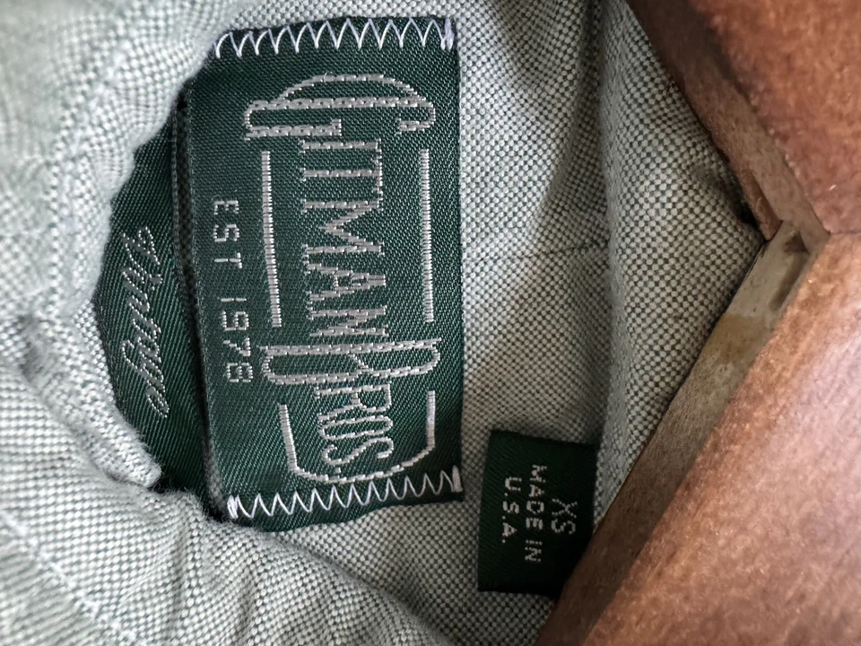 Gitman Vintage Men’s Light Green Shirt XS 14.5 - Image 2 of 4