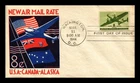 US COVER FIRST DAY OF ISSUE NEW AIRMAIL RATE 8C WASHINGTON DC MARCH 21 1944