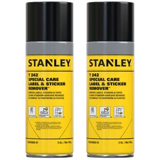 Stanley T242 Special Care Label & Sticker Remover  Adhesive Remover 5oz  2 Pack