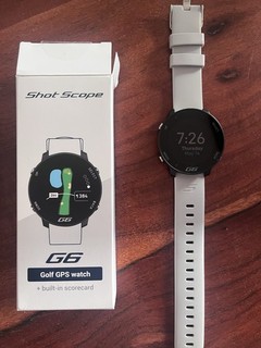 Shot Scope G6 GPS Watch With Light Grey Strap