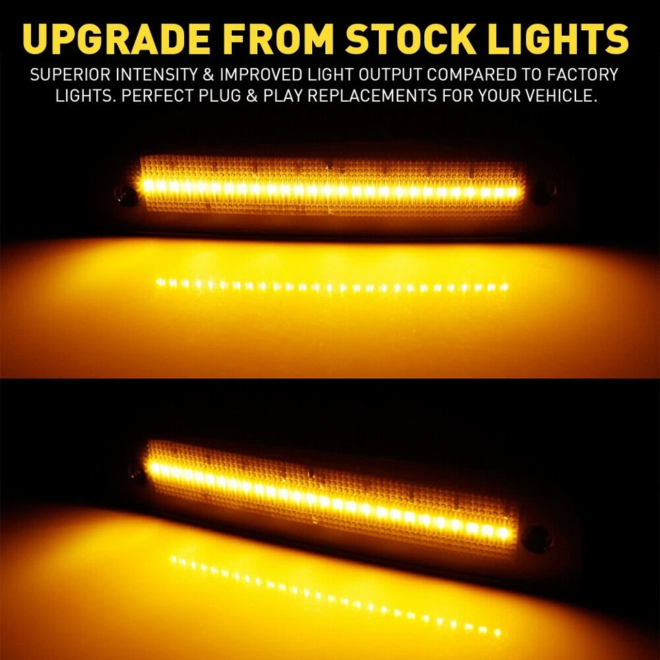 Luces de señalización LED ámbar ahumado para Jeep Cherokee 97-01 esquina delantera Foto 4 de 4