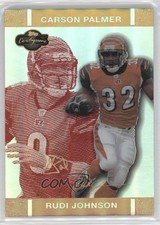 2007 Topps Co-Signers Red Changing Faces Hyper Gold 49/50 Rudi Johnson #17 9ty