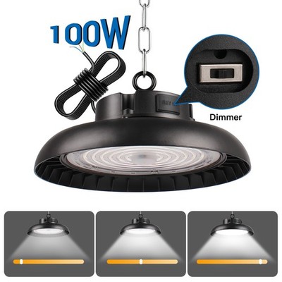 100W UFO LED Hallenbeleuchtung Deckenstrahler Werkstattleuchte Industrielampe DE