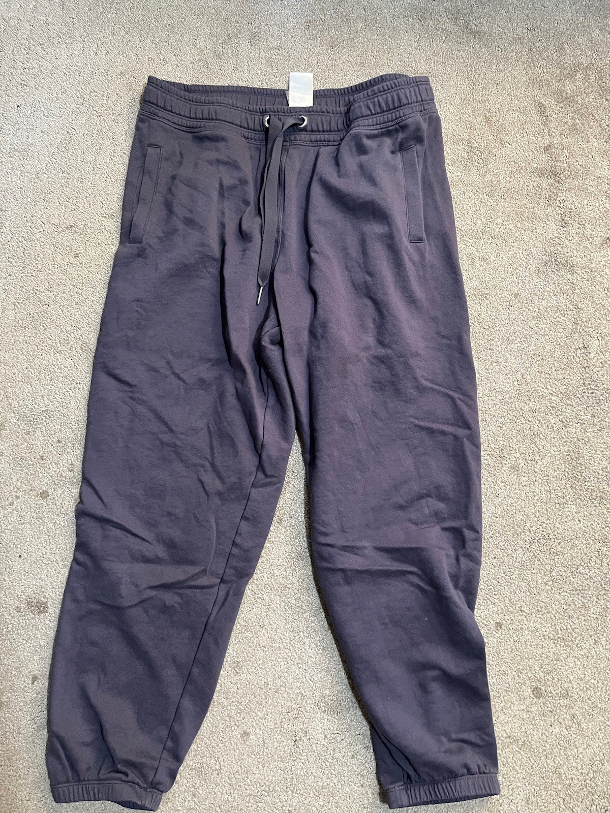 SweatPants; Calvin Klein Performance Purple Joggers Large Logo Women CK Logo-image