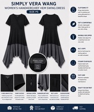 Simply Vera Wang Women's Handkerchief Hem Swing Dress, Size PS