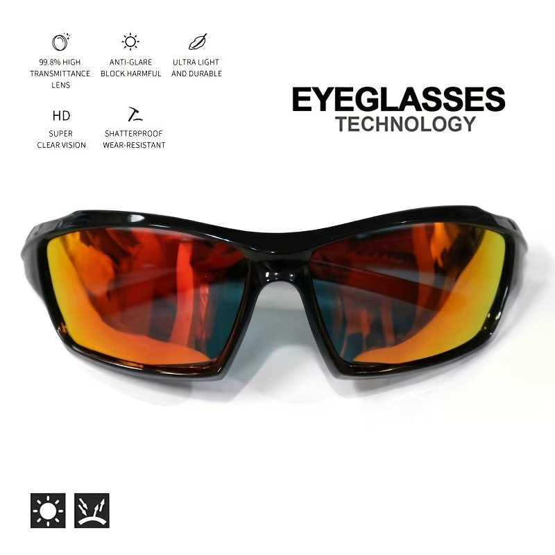 Sports Polarized Sunglasses Men Cycling Driving Fishing Mirror Shades C5