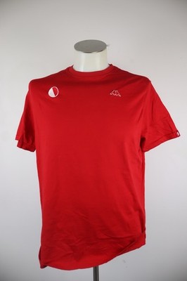 Robe di Kappa Herren T-Shirt Regular L Rot Kurzarm Baumwolle Logo Vintage