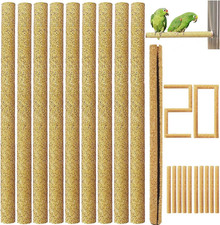 20Pcs Sand Perch Covers for Bird - Bird Perchs Covers 7.5" Long X 3/8" Diameter