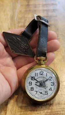 Vintage American Heritage Rail Master Wind Up Pocket Watch Great Britain 