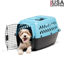 Eco-Friendly Small Pet Kennel Durable Dog Cat Crate Airline Approved Travel New