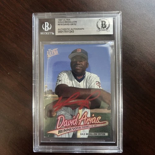 1997 Ultra David Arias Ortiz Gold Medallion #518 Rookie RC Autographed Beckett
