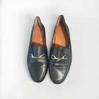 Coach Womens Haley FG3110 Black Leather Horse Bit Slip-On Flat Loafer Shoes 8 — photo 4