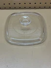 Vintage Pyrex A-7-C Clear Glass Square Replacement Lid A7C
