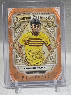 2025 UD Goodwin Champions Soccer All-World Orange Lamine Yamal #244/299 AW-14