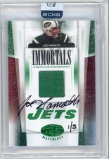 2007 Honors Buyback Joe Namath Auto Game Worn Jersey /5 SSP