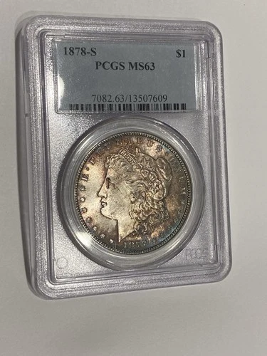 1878-S Morgan Silver Dollar PCGS MS63 Toned