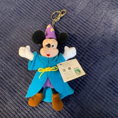 Disney Mickey Mouse Fantasia Wizard s Apprentice Plush Charm   Light Blue,