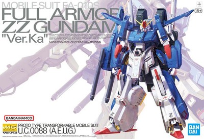 【未組立品】MGフルアーマーZZガンダム（FA-ZZ）ver.ka Bandai 1/100 MG Full Armor ZZ Gundam (Ver.Ka) 