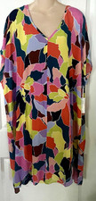Womens  14 16 Cover Up Beach Dress  Tropical Tunic Extra Large XL SALE  $88 NWT