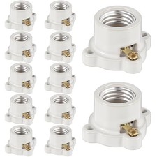 Pcs Porcelain Lamp Holder Socket E26/E27 Medium Keyless Threaded Socket with 12