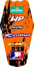 03-07 KTM Rear Fender Graphic Kit 125 200 250 380 450 520 525 SX MXC EXC Decal