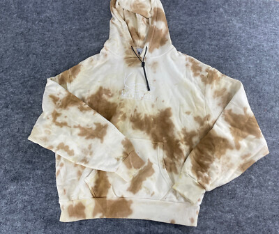 Karl Kani Hoodie Womens Large Pullover Tie Dye Oversize Crop Sweatshirt  N186